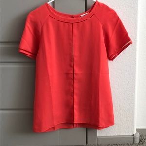Calvin Klein CORAL silk top. Never worn.